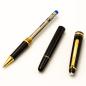 Preview: Montblanc Meisterstück 163 Classique Gold coated Rollerball-Pen Tintenschreiber