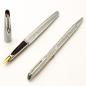Preview: Waterman CF Set 1950s vintage Füller + Kugelschreiber Silver Moire 14K F