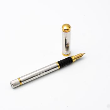 Waterman Füllfederhalter Lady Edition Silber Gold 18K OG F Patronen-Füller