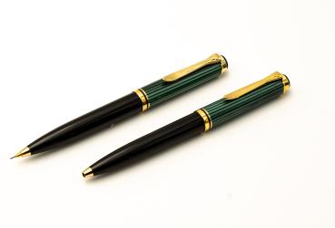 Pelikan K600 D600 SET NOS Souverän Grün Dreh-Kugelschreiber Bleistift 0,5mm old