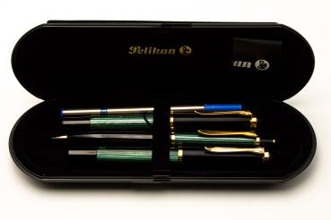 Pelikan M400 R400 D200 SET NOS old style Grün Füller 14K M Rollerball Druck-Blei