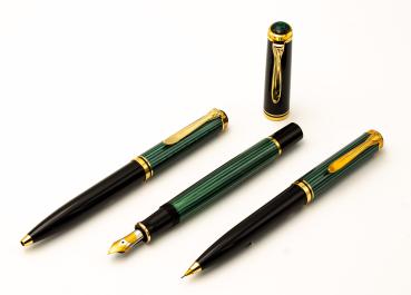 Pelikan M600 K600 D600 SET old style Grün NOS 18K M Füller Rollerball-pen Bleist