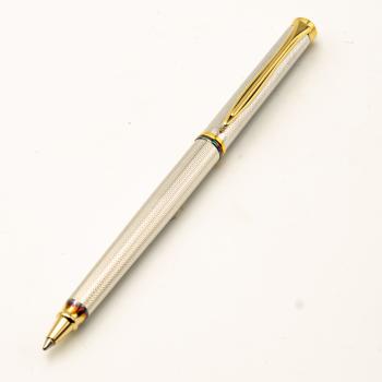 Pelikan R390 K390 SET Silber Guilloche NOS Rollerball Kugelschreiber New Classic