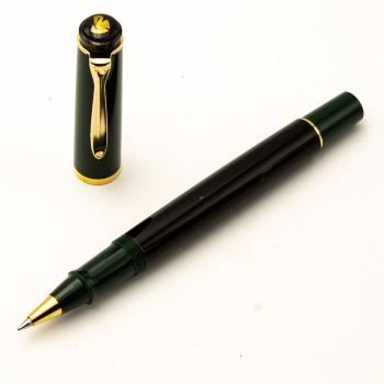 Pelikan R250 Grün Schwarz Rollernall-Pen Tintenschreiber