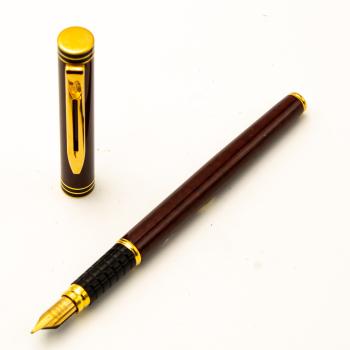 Waterman Exclusive France Füllfederhalter Pen Cherry Rot Marmoriert Lack M 18K