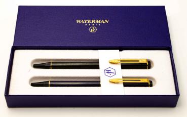 Waterman Paris France Centurion SET 2x Ballpoint-Pen Kugelschreiber Blau + Grün