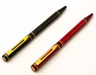Waterman Paris France Centurion SET 2x Ballpoint-Pen Kugelschreiber Rot + Grün