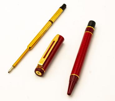 Waterman Paris France Centurion SET 2x Ballpoint-Pen Kugelschreiber Rot + Grün