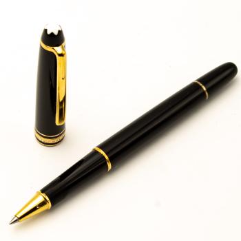Montblanc Meisterstück 163 Classique Gold coated Rollerball-Pen Tintenschreiber