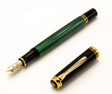 Pelikan M400 Souverän M 14K 585 NOS Geschenkbox GS400/A Grün Füller fountain-Pen