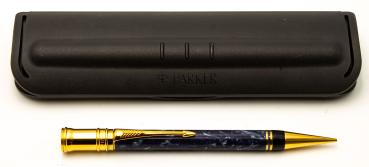 Parker Duofold Blue Marble Dreh-Bleisitft 0,90mm Pencil Blau marmoriert UK IIQ