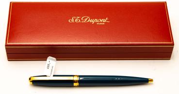 S.T. Dupont Olympio Orpheo China Lacquer rare blue ballpoint-pen Kugelschreiber