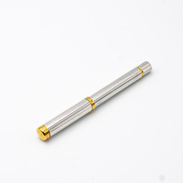 Waterman Füllfederhalter Lady Edition Silber Gold 18K OG F Patronen-Füller