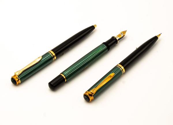 Pelikan M600 K600 D600 SET old style Grün NOS 18K M Füller Rollerball-pen Bleist