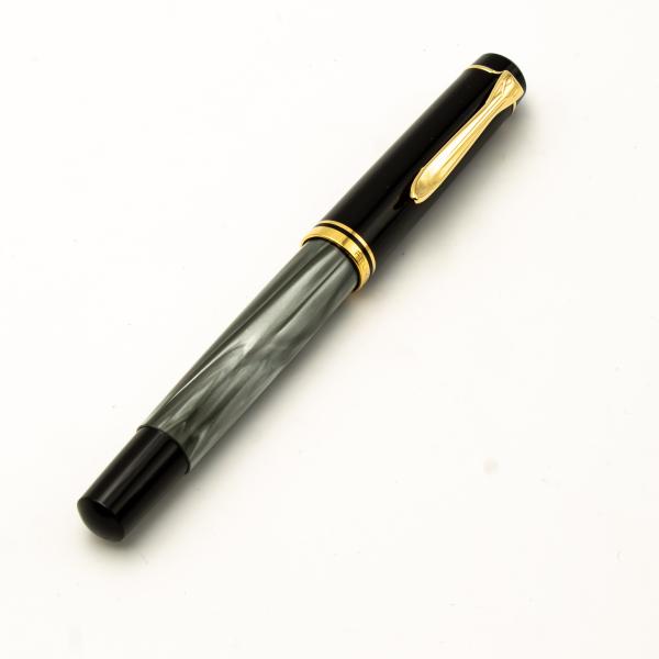 Pelikan R200 Grau marmoriert Gold NOS old style Rollerball-pen Tintenschreiber