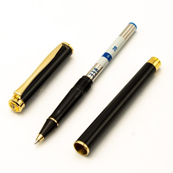 Pelikan R381 K381 D381 SET Schwarz Rollerball-pen Kugelschreiber NOS New Classic