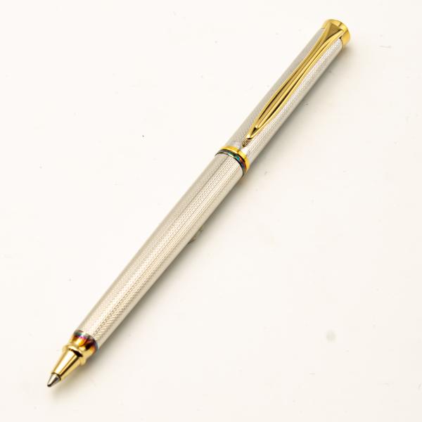 Pelikan R390 K390 SET Silber Guilloche NOS Rollerball Kugelschreiber New Classic