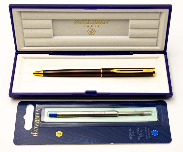 Waterman Paris Executive Ballpoint-Pen Kugelschreiber China Lack Braun Schwarz