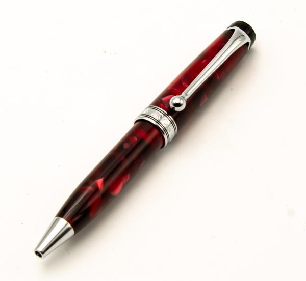 Aurora Mini Optima Ballpoint-Pen Kugelschreiber Rot marmoriert Red Marble 998