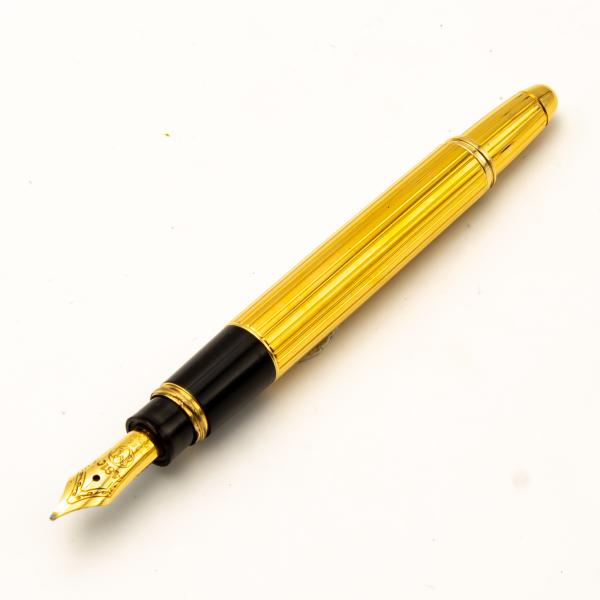Montblanc Meisterstück 1145 Mozart Silber Vermeil Pinstripe 18K F