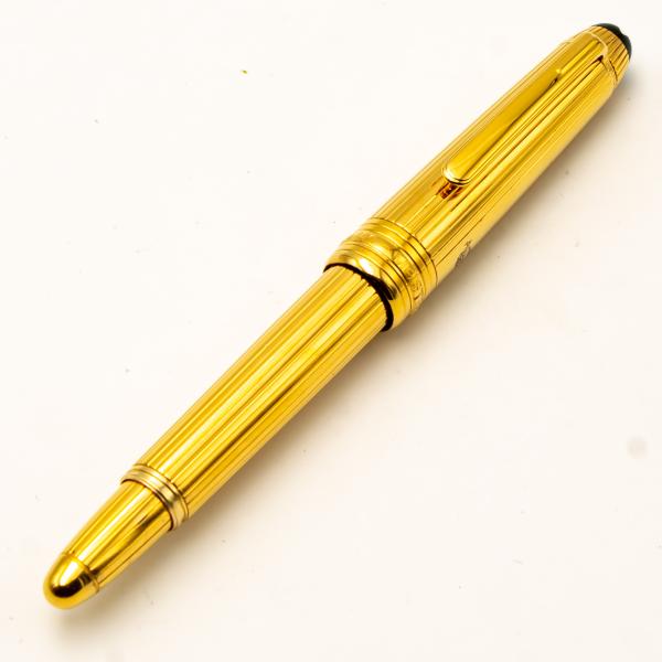 Montblanc Meisterstück 1145 Mozart Silber Vermeil Pinstripe 18K F