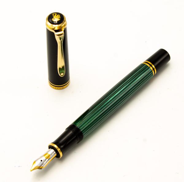 Pelikan M400 Souverän M 14K 585 NOS Geschenkbox GS400/A Grün Füller fountain-Pen
