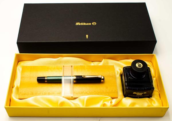 Pelikan M400 Souverän M 14K 585 NOS Geschenkbox GS400/A Grün Füller fountain-Pen