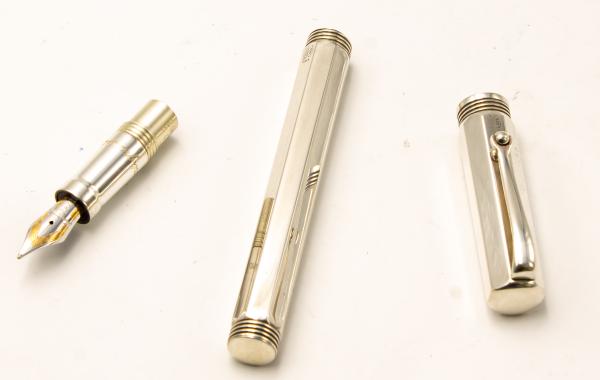 Montegrappa Reminiscence 925 Sterling Silber Füller 18K M vintage Pen NOS